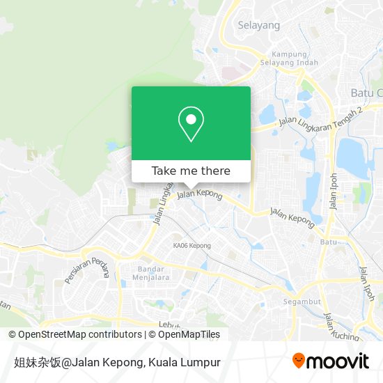 姐妹杂饭@Jalan Kepong map
