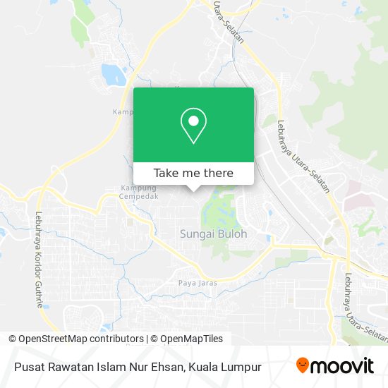 Pusat Rawatan Islam Nur Ehsan map