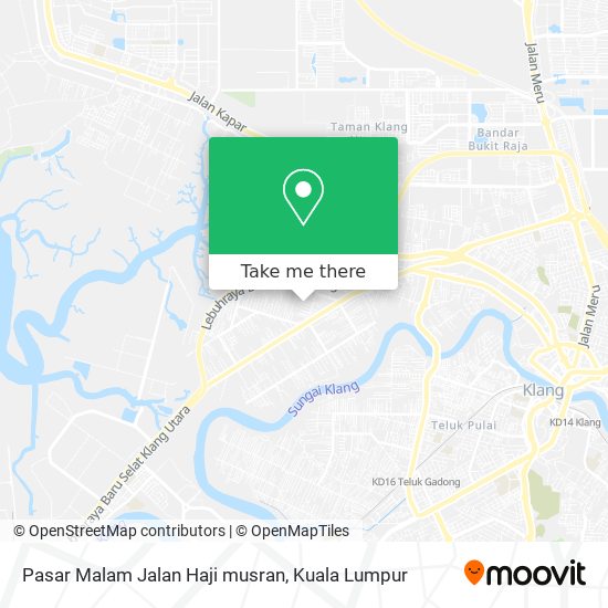 Peta Pasar Malam Jalan Haji musran