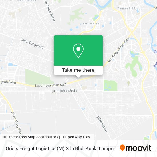 Orisis Freight Logistics (M) Sdn Bhd map