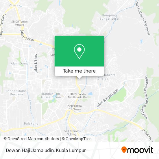 Dewan Haji Jamaludin map