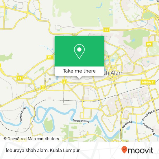 leburaya shah alam map