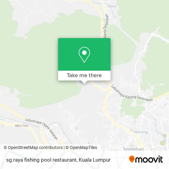 Peta sg.raya fishing pool restaurant