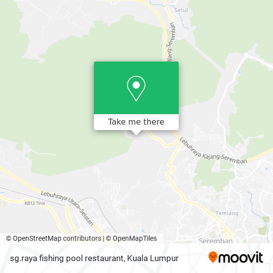 sg.raya fishing pool restaurant map