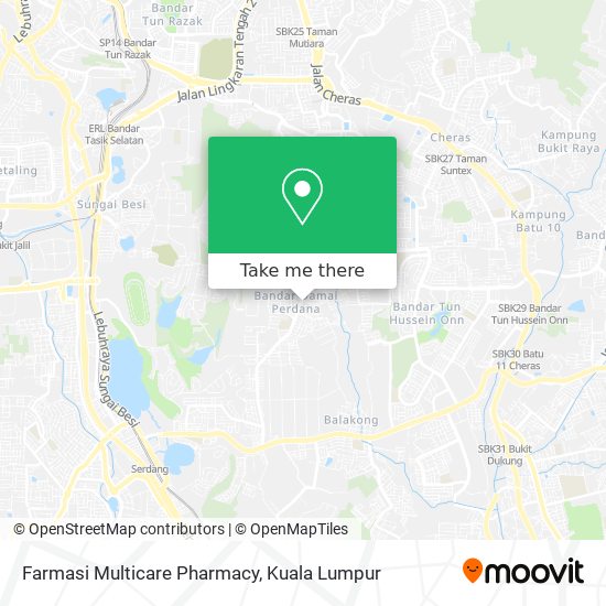 Farmasi Multicare Pharmacy map