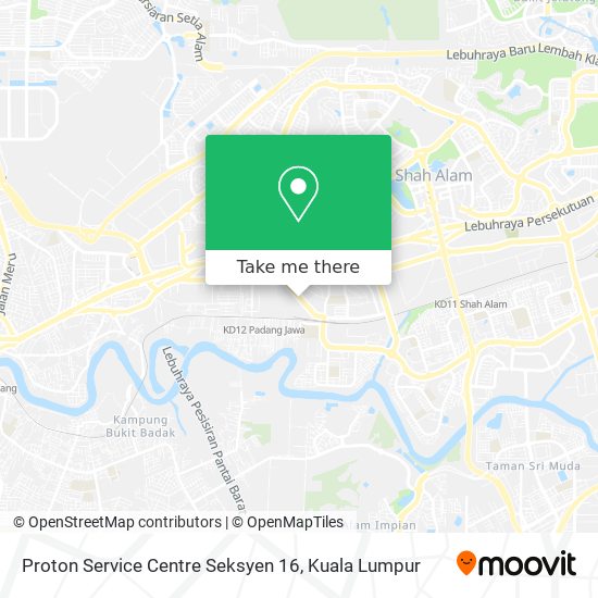 Proton Service Centre Seksyen 16 map