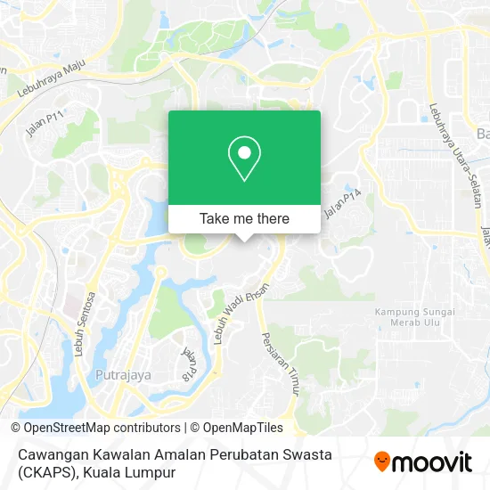 Cawangan Kawalan Amalan Perubatan Swasta (CKAPS) map