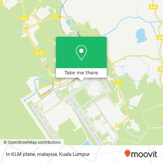 Peta In KLM plane, malaysia
