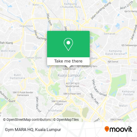 Gym MARA HQ map