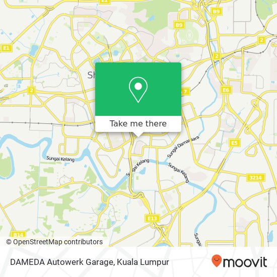 DAMEDA Autowerk Garage map