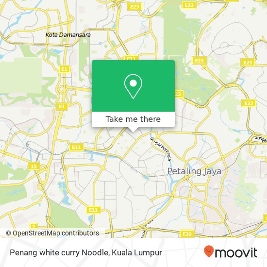 Penang white curry Noodle map