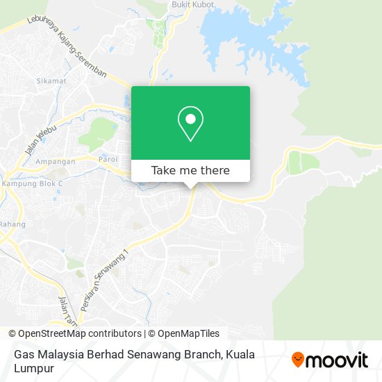 Gas Malaysia Berhad Senawang Branch map