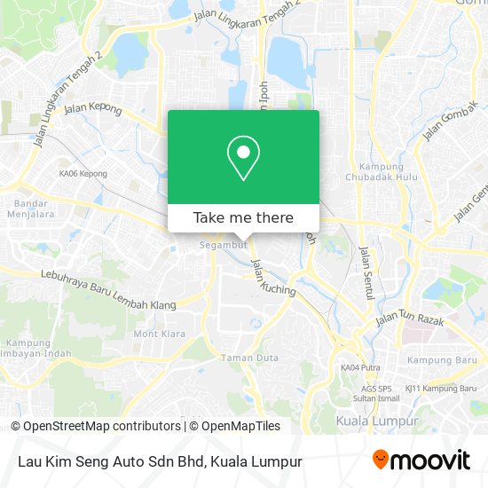 Lau Kim Seng Auto Sdn Bhd map