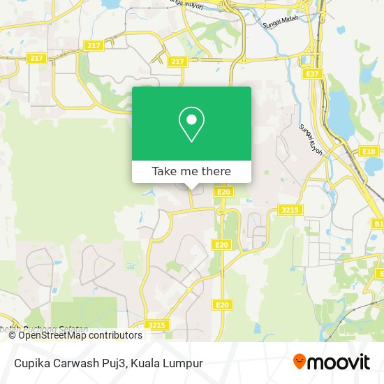 Cupika Carwash Puj3 map