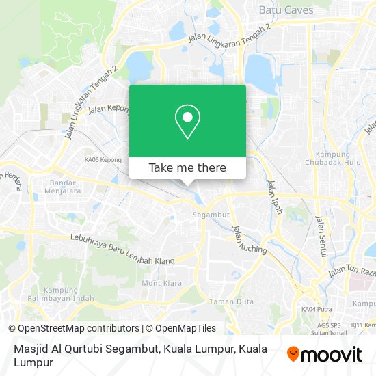 Masjid Al Qurtubi Segambut, Kuala Lumpur map