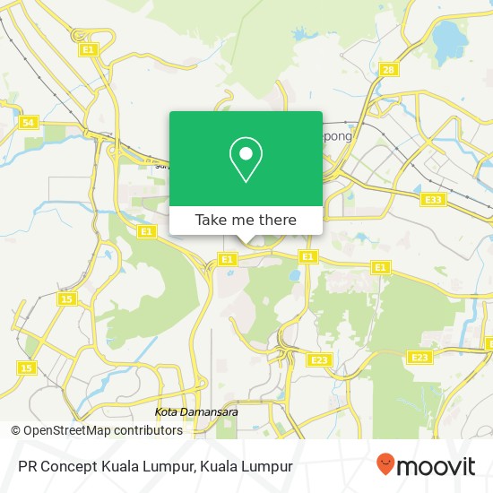 Peta PR Concept Kuala Lumpur