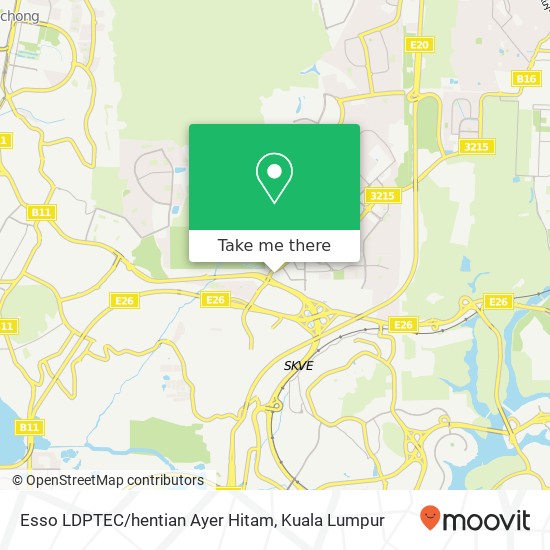 Esso LDPTEC/hentian Ayer Hitam map