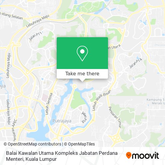 Balai Kawalan Utama Kompleks Jabatan Perdana Menteri map