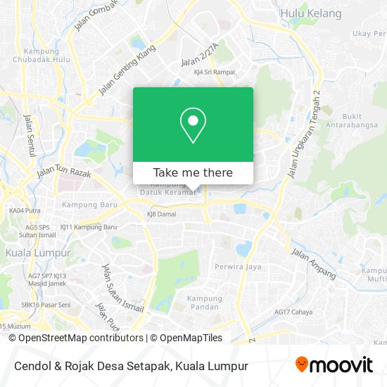 Cendol & Rojak Desa Setapak map