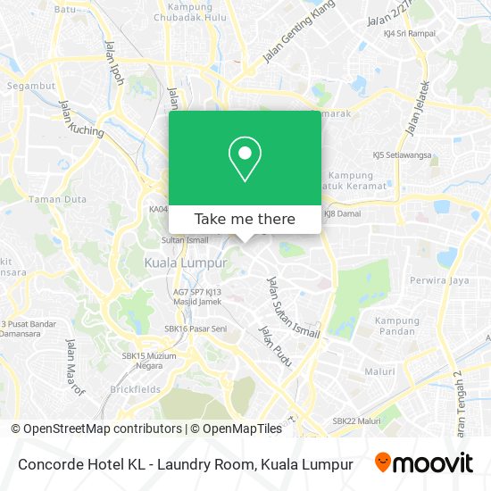 Concorde Hotel KL - Laundry Room map