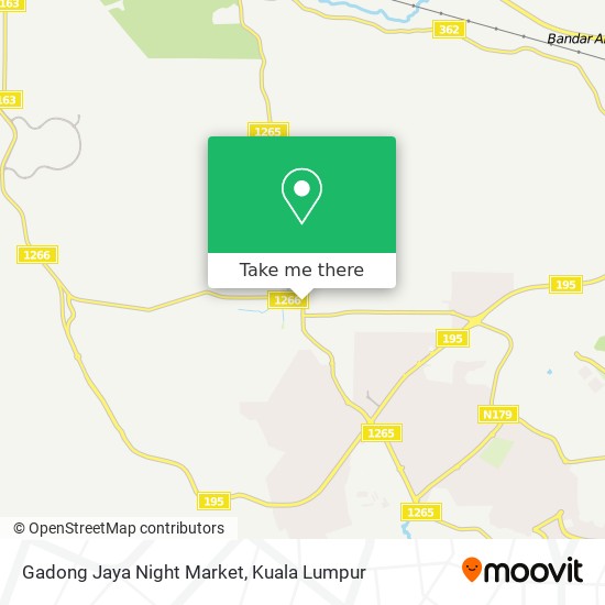 Gadong Jaya Night Market map