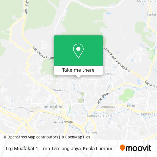 Peta Lrg Muafakat 1, Tmn Temiang Jaya