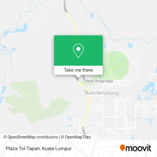 Plaza Tol Tapah map