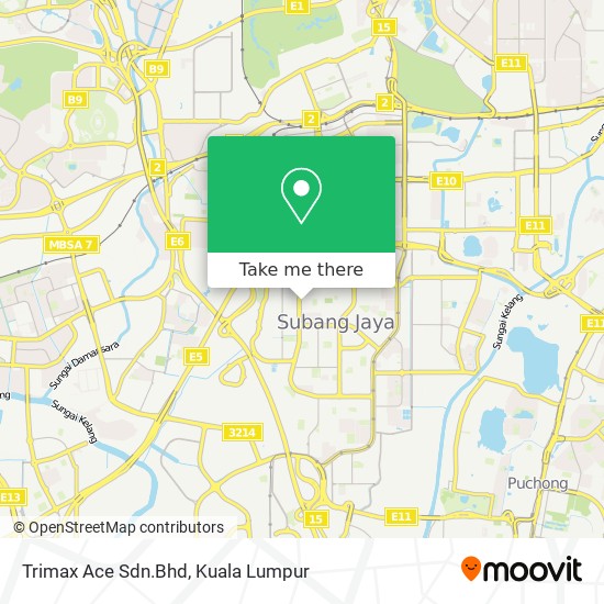 Trimax Ace Sdn.Bhd map
