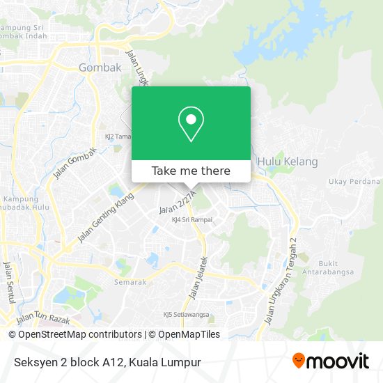 Seksyen 2 block A12 map