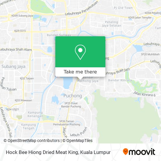 Hock Bee Hiong Dried Meat King map