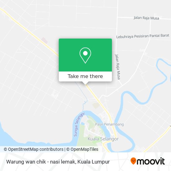 Warung wan chik - nasi lemak map