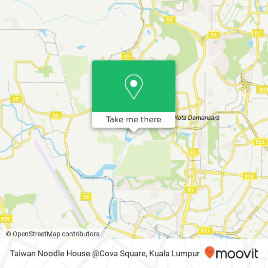 Taiwan Noodle House @Cova Square map