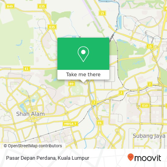 Peta Pasar Depan Perdana