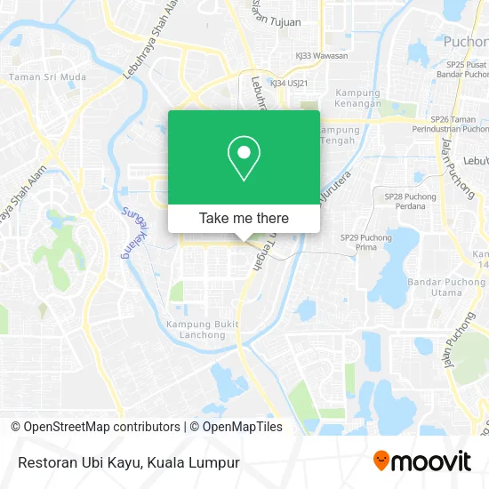 Restoran Ubi Kayu map