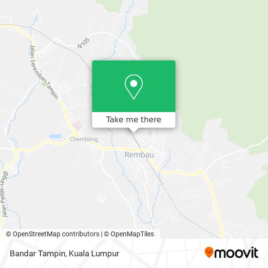 Bandar Tampin map
