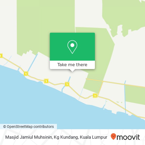 Masjid Jamiul Muhsinin, Kg Kundang map