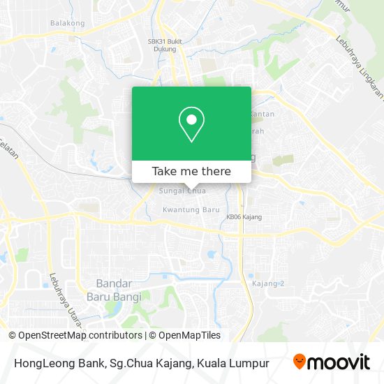 HongLeong Bank, Sg.Chua Kajang map
