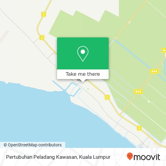 Pertubuhan Peladang Kawasan map