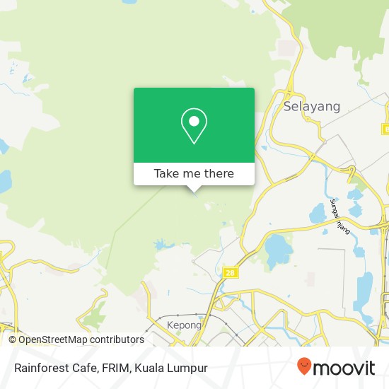 Rainforest Cafe, FRIM map