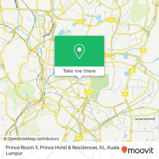 Prince Room 3, Prince Hotel & Residences, KL map