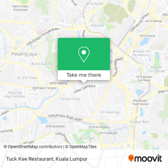Tuck Kee Restaurant map