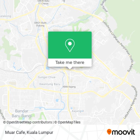 Muar Cafe map