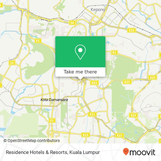 Residence Hotels & Resorts map