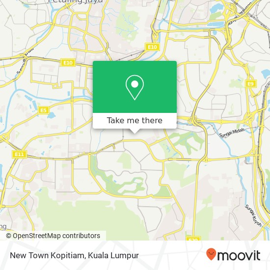 New Town Kopitiam map