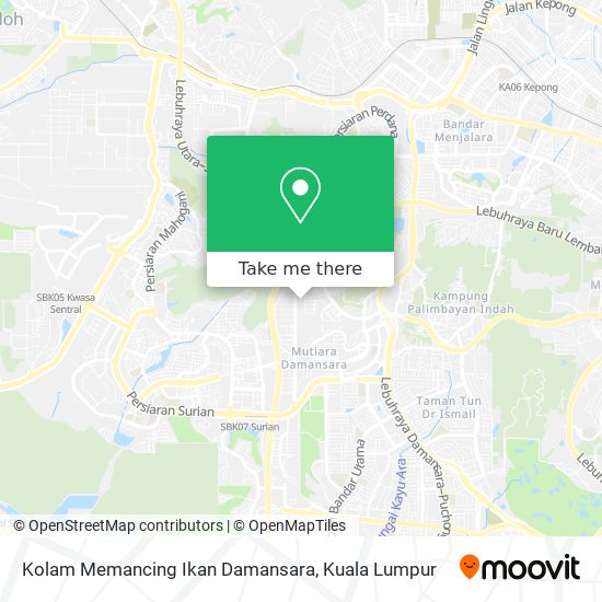 Kolam Memancing Ikan Damansara map