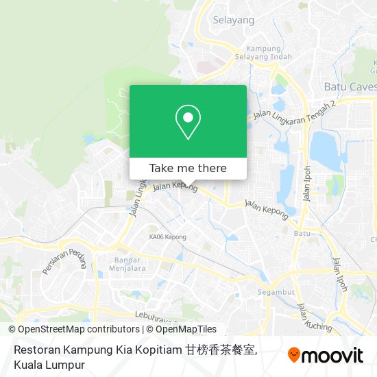 Restoran Kampung Kia Kopitiam 甘榜香茶餐室 map