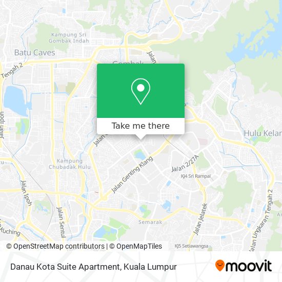 Peta Danau Kota Suite Apartment