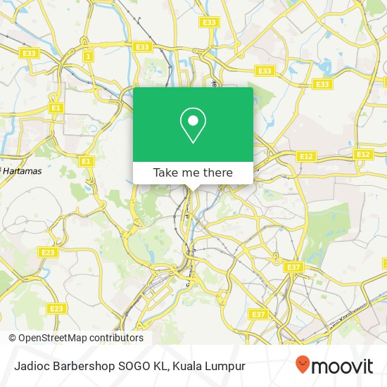 Jadioc Barbershop SOGO KL map