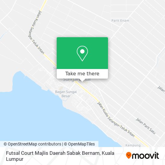 Futsal Court Majlis Daerah Sabak Bernam map
