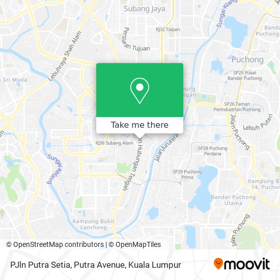 PJln Putra Setia,  Putra Avenue map